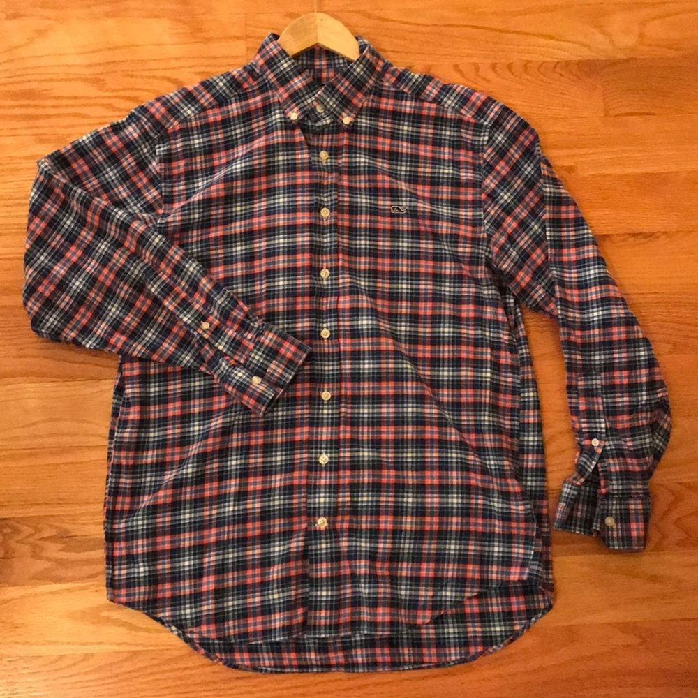 Vineyard Vines Flannel Whale Shirt